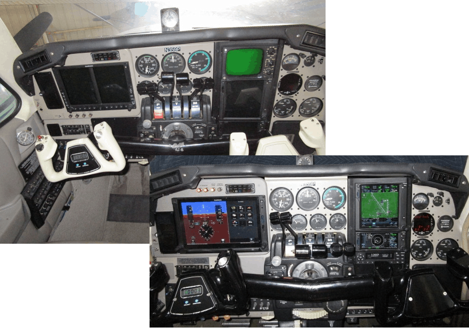 Beech 58 Baron Before & After