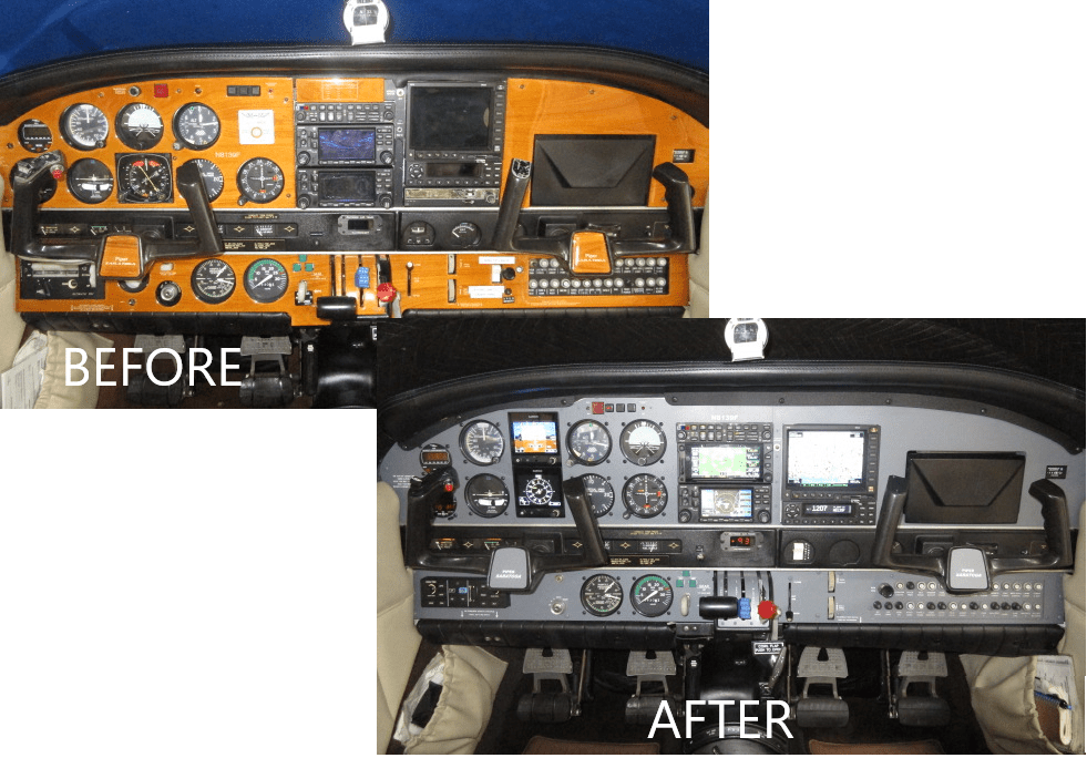 Piper PA-32R Saratoga SP Before & After